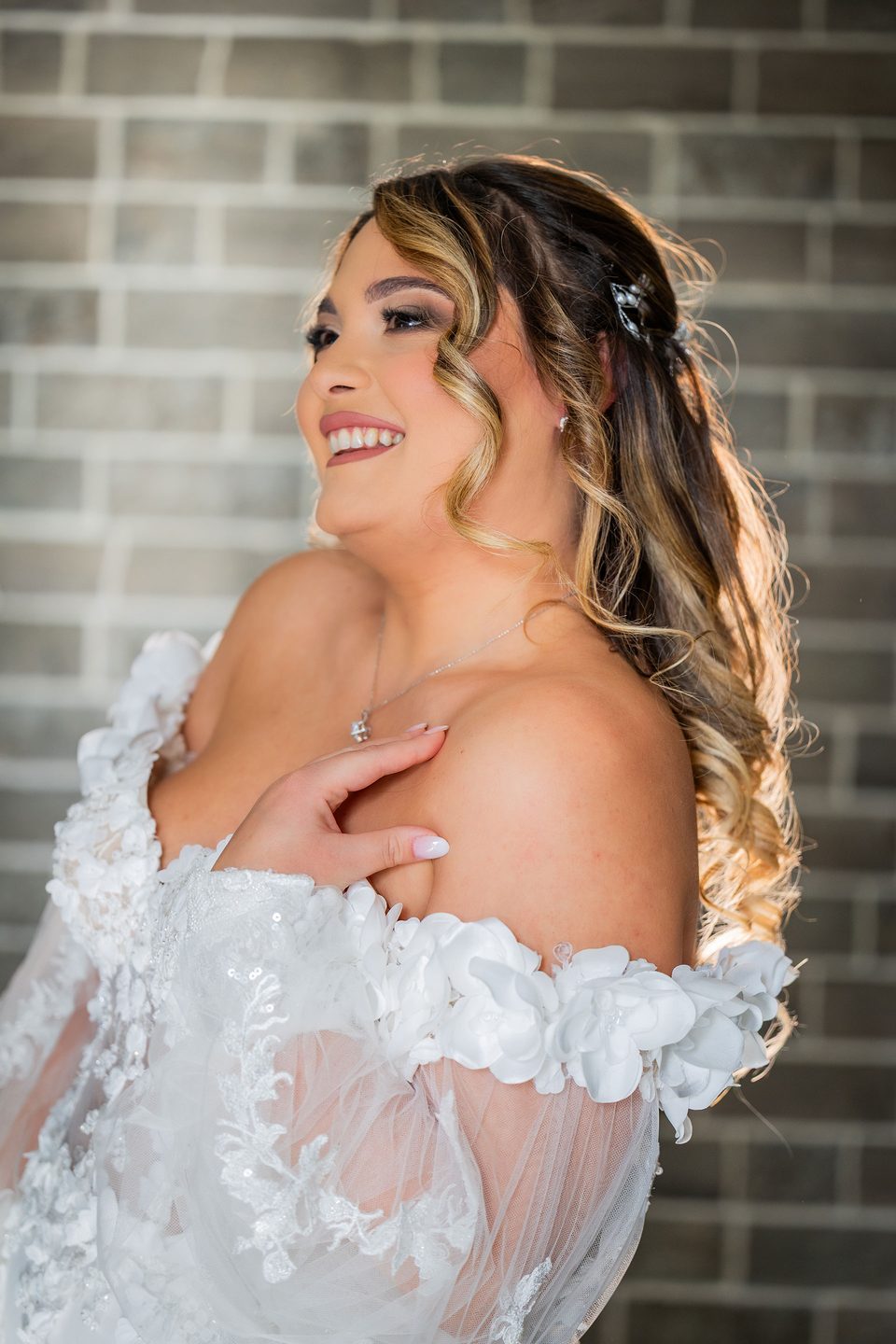 Ritratto la sposa sorriso