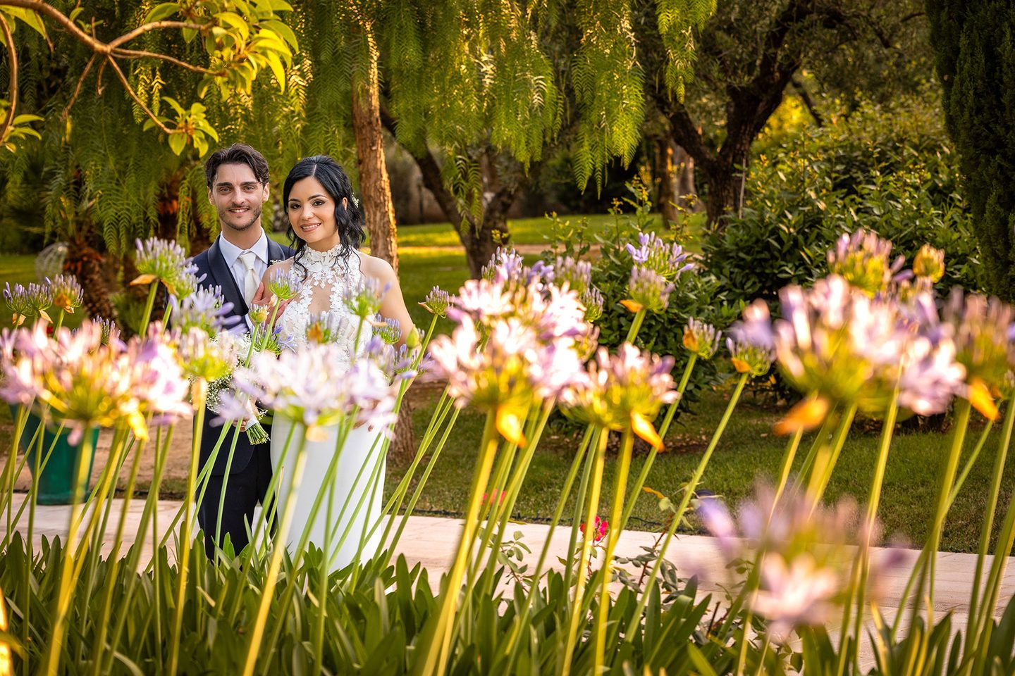 Gli sposi fiori parco